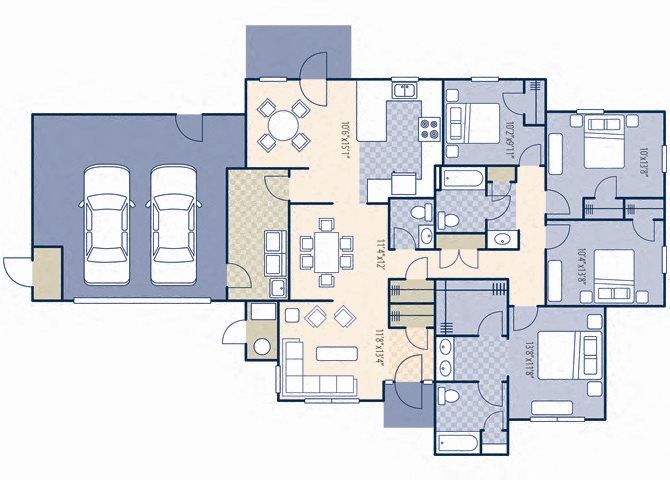 CoyoteTerrace 4x2.5 1950 sq ft